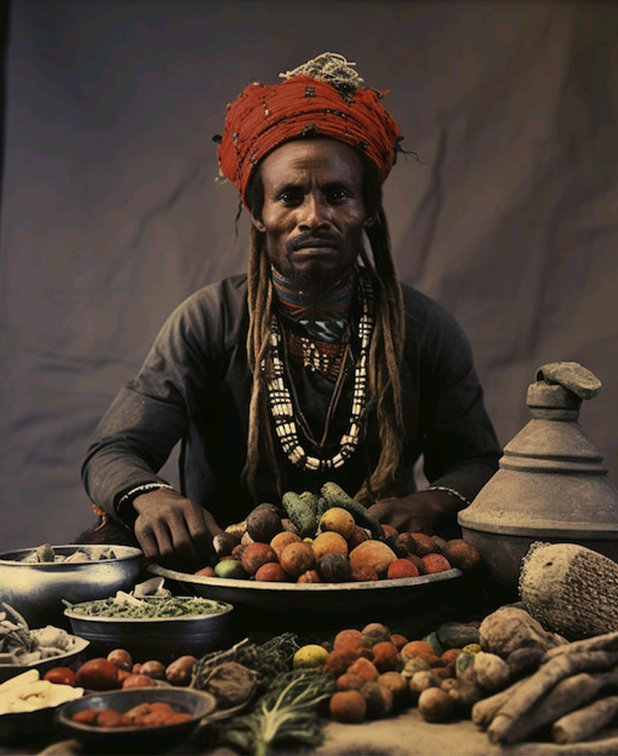 Chercheuse africaine en laboratoire tenant une éprouvette
